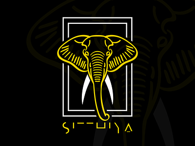 Sithya brand design elephant logo thai yoga