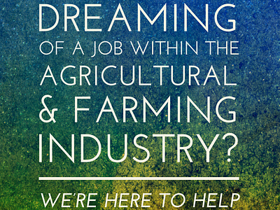 Agricultural & Farming Jobs Promotional poster