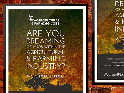 Agricultural & Farming Jobs Promotional Poster - Final farming jobs poster print promo