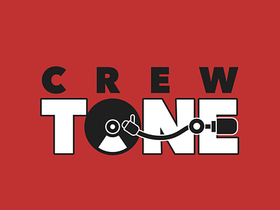 Crew Tone dj music producer record vector vinyl