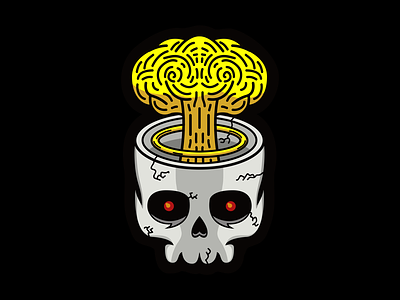 My Skull action brand explode explosion gaming head logo nuke personal skull twitch youtube