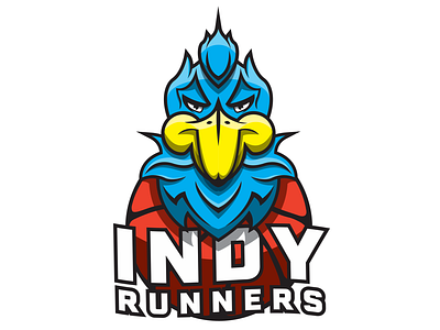 Indy Runners basketball bird brand branding concept design esports fireworks gaming illustration indiana logo print road runner roadrunner runners sketch sport sports vector