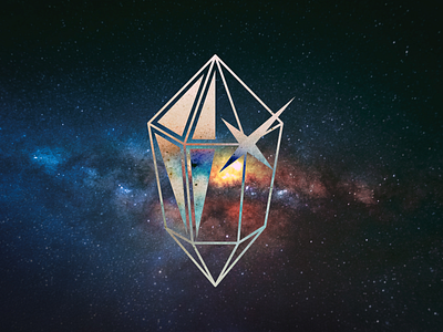 KIDE Crystal crystal diamond logo music vector