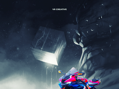 Honda Bike branding graphic design