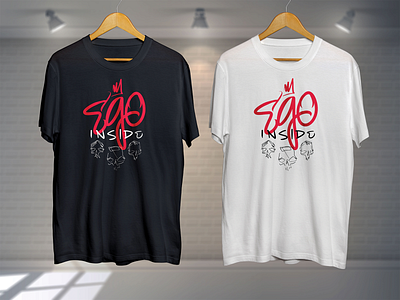 Ego Inside Custom T-Shirt Design calligraphy design lettering t shirt design tomas torbin