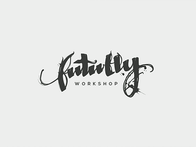 Futufly Workshop calligraphy futufly futuflyworkshop lettering logo parallel pen pilot sign vector workshop