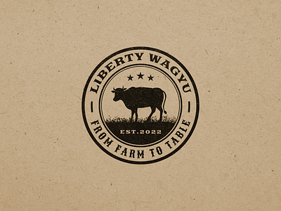 Liberty Wagyu - Top Shelf Meat - Logo Design