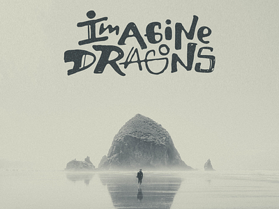 Imagine Dragons Custom Lettering by Tomas Torbin on Dribbble