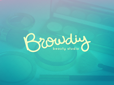 Browdiy - Beauty Studio calligraphy design identity lettering logo