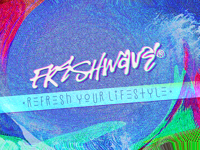 FRESHWAVE calligraphy design identity lettering logo