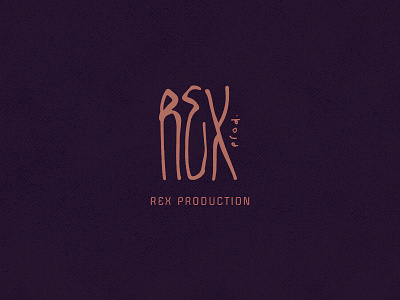 REX PRODUCTION art badge calligraphy design identity label lettering logo tomastorbin