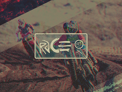 RACE 69 X design illustration lettering logo sketch