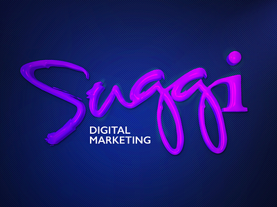 Suggi Digital Marketing 3d branding calligraphy design dhezn handfont handtype lettering logo tomas torbin