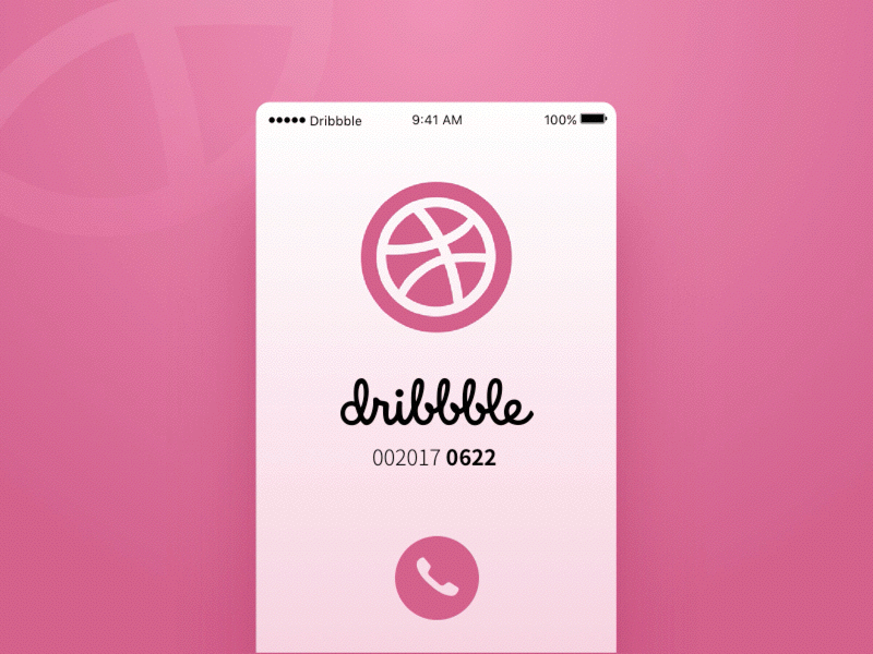 A Call From Dribbble 『Hello Everybody！』