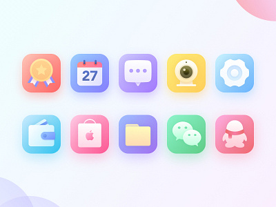 Clean Colors Theme icon ui