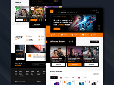 Orange JO_Homepage ui ux web