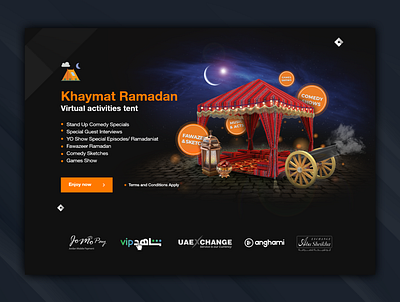 OJO Ramadan Tent animation design illustration illustrator ui ux vector