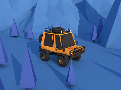 Lowpoly Car！Hope you like！ lowpoly 设计