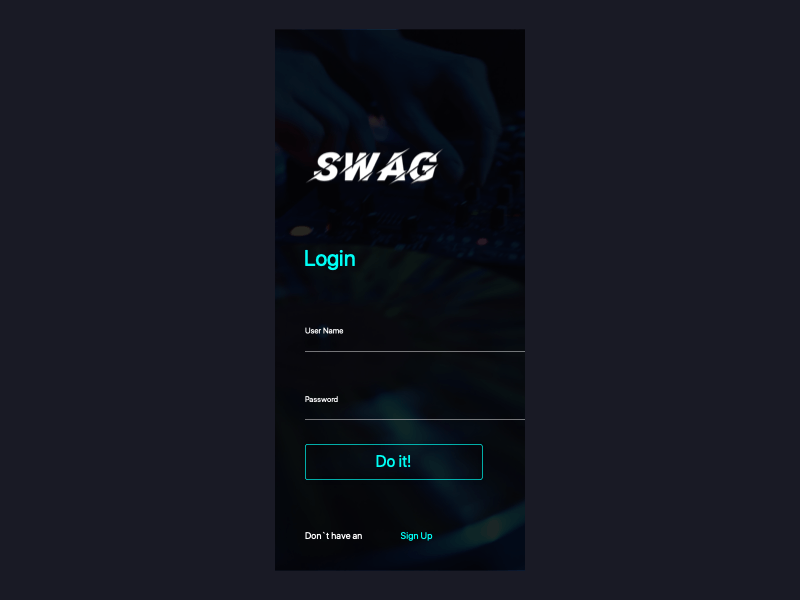 APP Login app art design effect ui ux