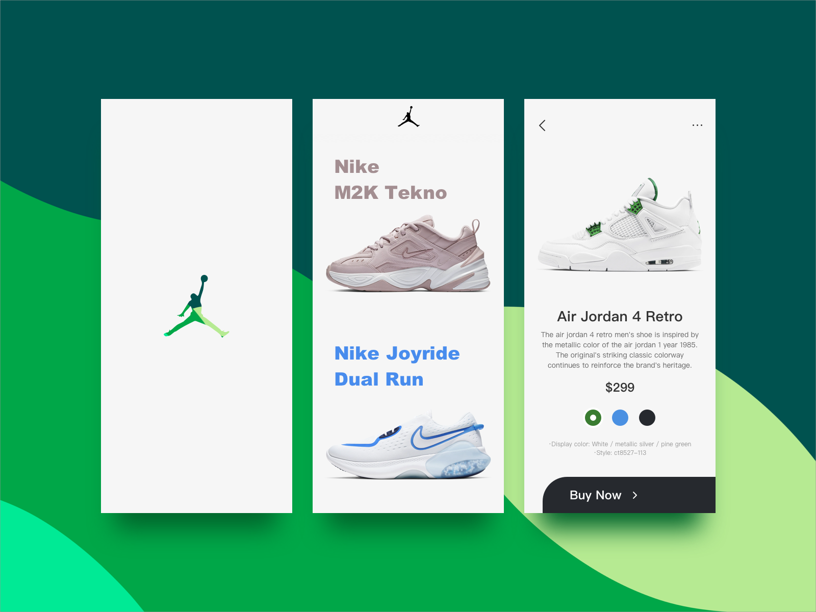 Sports shoes app UI design by Wolfe on Dribbble