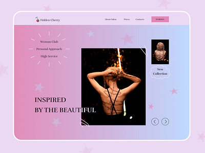 Website Design For Tattoo Salon ui ux web design