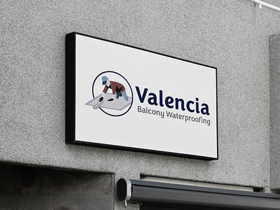 Valencia Balcony Waterproofing - Logo branding design graphic design illustration logo typography vector