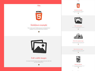 Móri - A clean and responsive theme for Ghost clean ghost red responsive simple theme