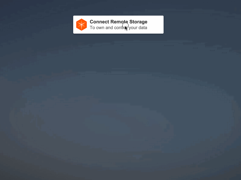 Remote storage widget by Gilli on Dribbble