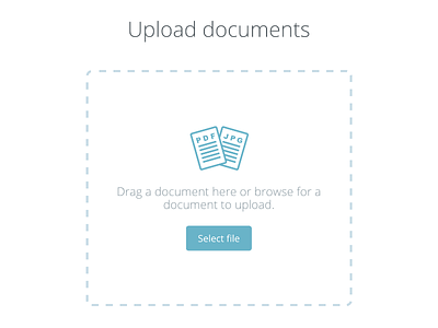Upload Documents document jpg pdf select upload