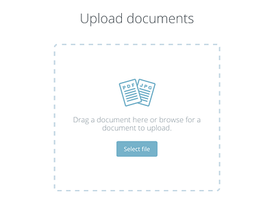 upload documents dribbble