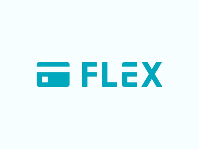 Flex Logo credit card finance logo typography
