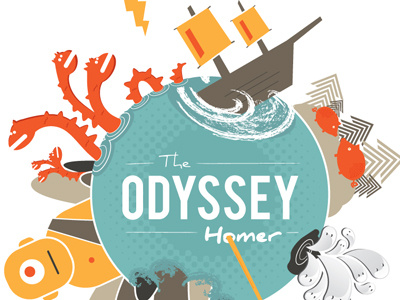 Odyssey book cover books cover design