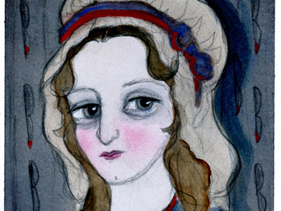 French Revolution Portraits: Charlotte Corday charlottecorday frenchrevolution history painting portrait watercolor