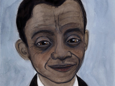 James Baldwin Portrait art hand painted illustration james baldwin literature painting portrait painting watercolor