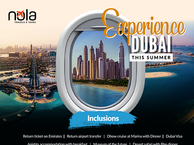 Experience Dubai graphic design