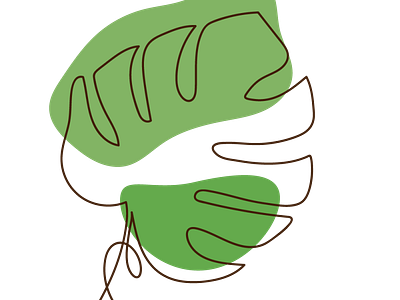 a leaf animation app branding design graphic design illustration leaf leaves logo nature one line art ui ux vector
