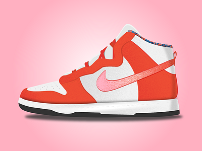 a shoe branding design graphic design illustration jog jogging logo nike red sport sport shoes vector