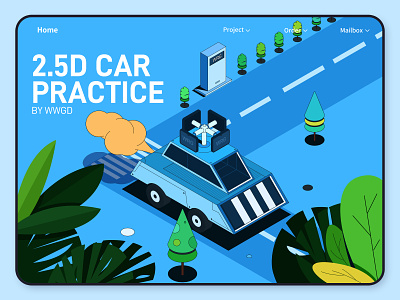 A car practice illustration design graphic design illustration vector