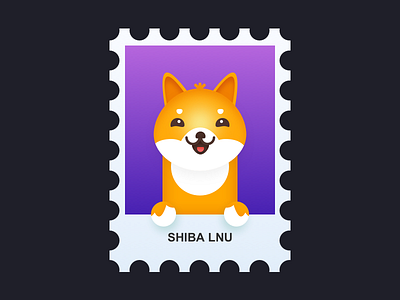 SHIBA LNU dog illustration lnu shiba