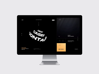 Asap agency / draft version. 2019 clean dark interface minimal promo site typography ui web webdesign