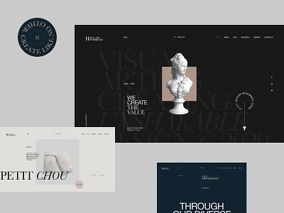 Haus of Hendricks clean fullscreen interface minimal portfolio promo site ui ux