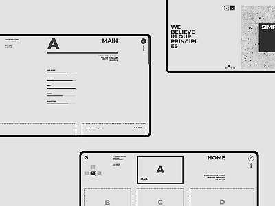 ø — concept buttons clean fullscreen minimal site web webdesign