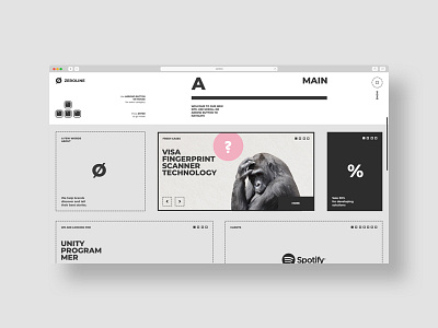 ø — concept buttons concept minimalism navigation promo site ui ux web