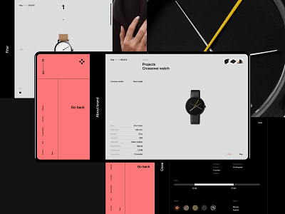 Watches store / coming soon on Behance clean design ecommerce fullscreen interface minimal site store ui ux web