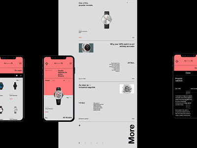 Watch store. Case on Behance. design ecommerce fullscreen interface minimal shop site store watch web