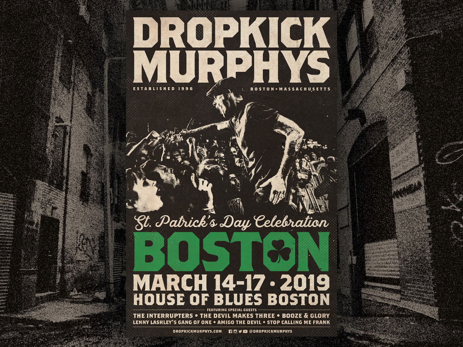 Dropkick Murphys St Patrick's Day Celebration by Jason Lowery on Dribbble