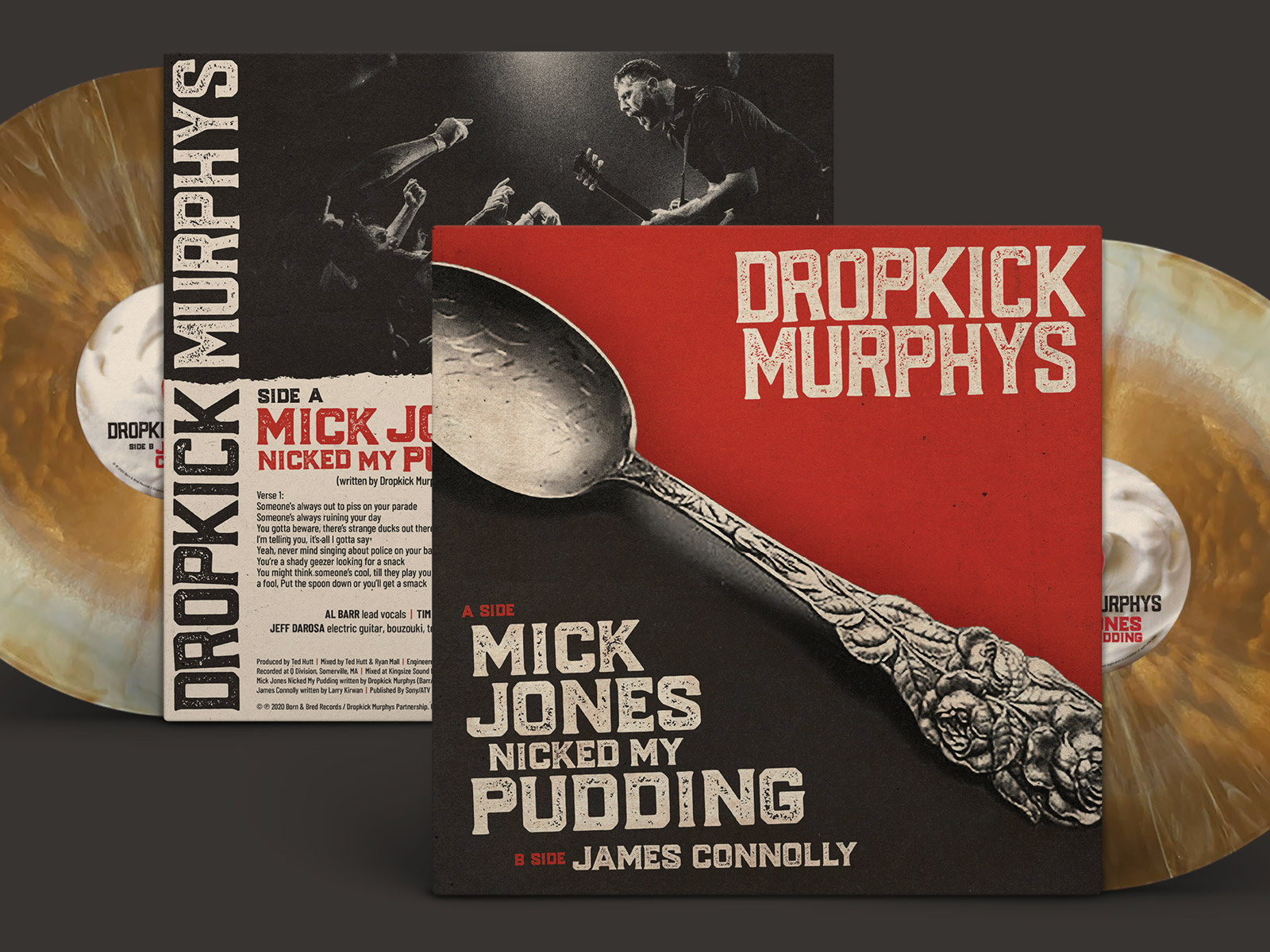 Dropkick Murphys "Mick Jones Nicked My Pudding" Vinyl Artwork by Jason