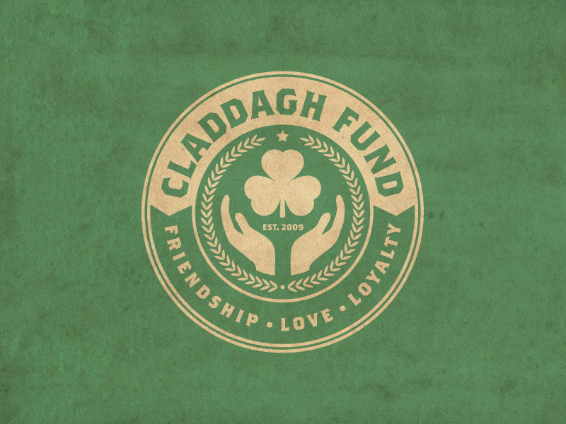 Claddagh Fund t-shirt branding logo dropkick murphys irish celtic claddagh fund