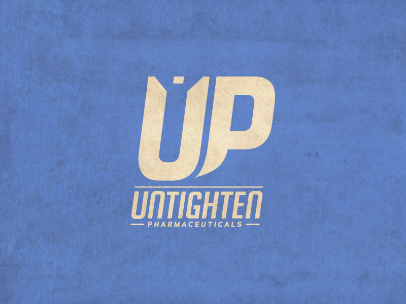 Untighten Pharmaceuticals - Logo typography nutrition supplements branding logo