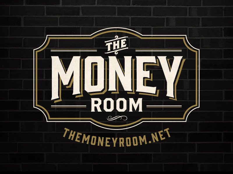 The Money Room - Logo prohibition logo branding vintage design the money room speakeasy